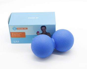 Curved Stick Point Massage Deep Muscle Release Ball (Option: Double ball blue)