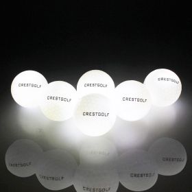 6Pcs Glow In The Dark Light Up Golf Balls For Night Practice (Color: 6Pcs White)